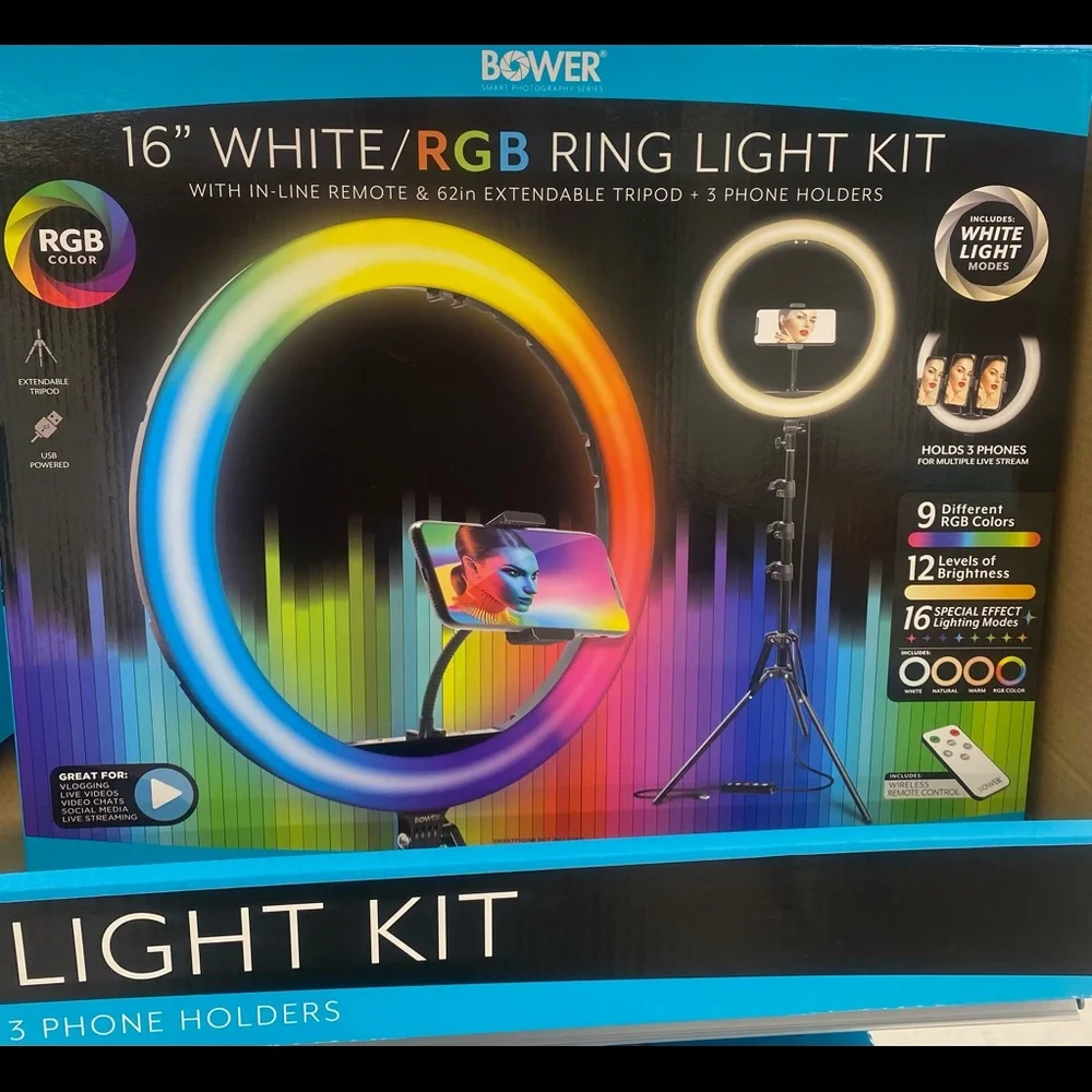 Bower 16 Inch LED Selfie Ring Light